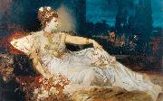 Hans Makart Charlotte Wolter als painting